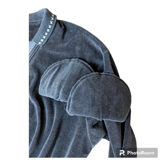 Vintage Velvet Jumpsuit In Black Size Medium - Picture 6 of 7